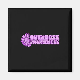 Overdose Awareness Purple Ribbon Drug Addiction 32 Magnet
