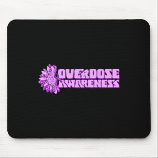 Overdose Awareness Purple Ribbon Drug Addiction 32 Mouse Pad