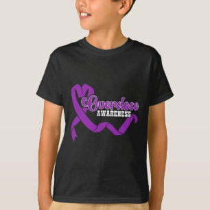 Overdose Awareness Purple Ribbon Drug Addiction 45 T-Shirt