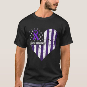 Overdose Awareness Purple Ribbon Drug Addiction 61 T-Shirt