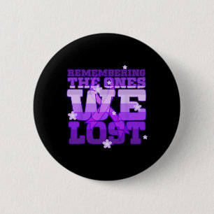 Overdose Awareness Purple Ribbon Drug Addiction 83 2 Inch Round Button