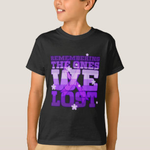 Overdose Awareness Purple Ribbon Drug Addiction 83 T-Shirt