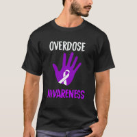 Overdose Awareness Purple Ribbon Drug Addiction Re