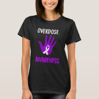 Overdose Awareness Purple Ribbon Drug Addiction Re