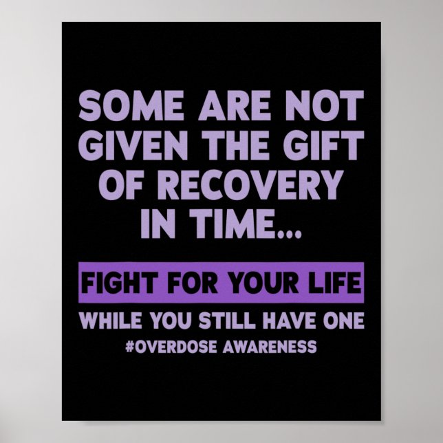 Overdose Awareness Recovery  Poster (Front)