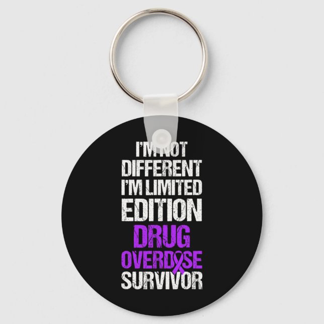 Overdose Awareness Warrior Survivor 16  Keychain (Front)