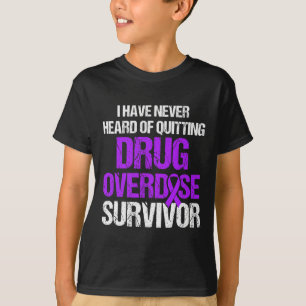 Overdose Awareness Warrior Survivor 21  T-Shirt