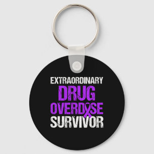 Overdose Awareness Warrior Survivor 24  Keychain