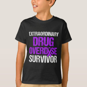 Overdose Awareness Warrior Survivor 24  T-Shirt