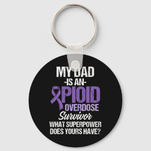 Overdose Awareness Warrior Survivor 29 Keychain