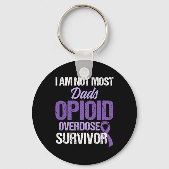 Overdose Awareness Warrior Survivor 31  Keychain (Front)