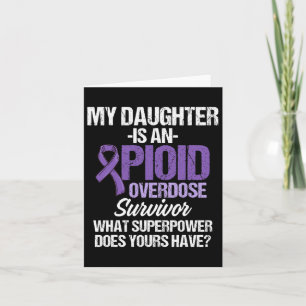 Overdose Awareness Warrior Survivor 35 Card