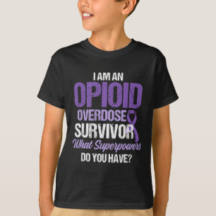 Overdose Awareness Warrior Survivor 36  T-Shirt