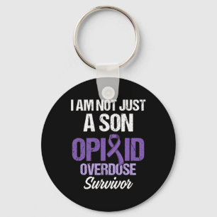 Overdose Awareness Warrior Survivor 38 Keychain