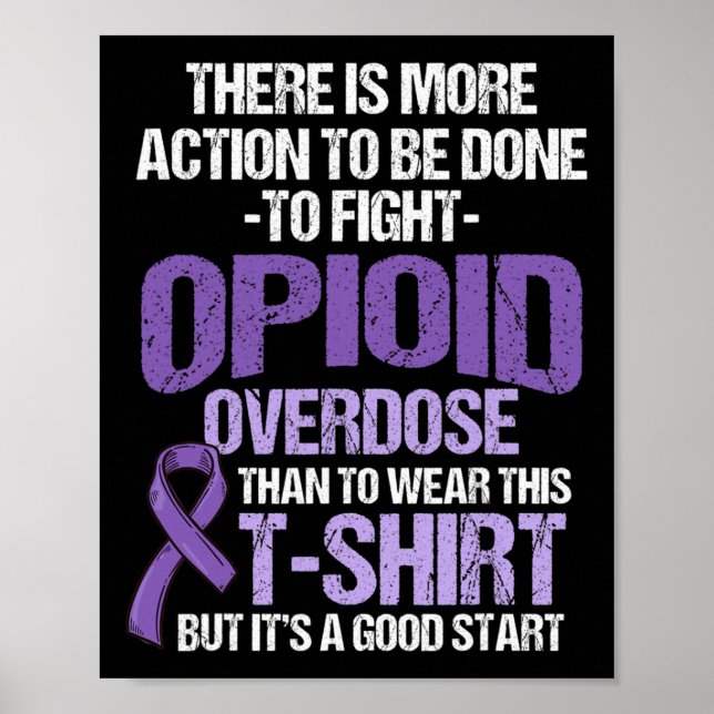 Overdose Awareness Warrior Survivor 42  Poster (Front)