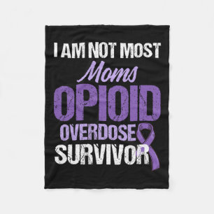 Overdose Awareness Warrior Survivor 9 Fleece Blanket