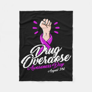 Overdose Does Not Discriminate - Overdose Awarenes Fleece Blanket