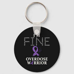 Overdose Warrior I'm Fine Keychain