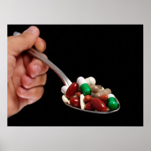 Overdosing spoon poster