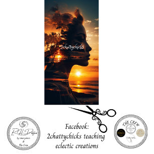 Overexposed Woman Sunset Decoupage  Tissue Paper