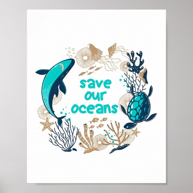 Overfishing funny Poster (Front)