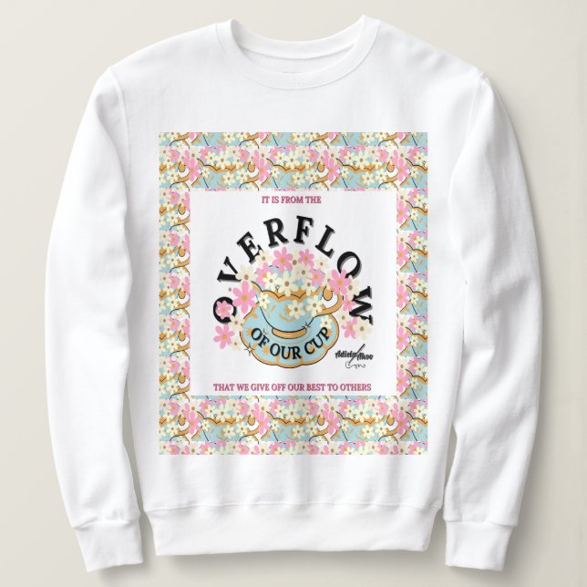 OVERFLOW Floral Sweatshirt - Adiela Akoo (Design Front)