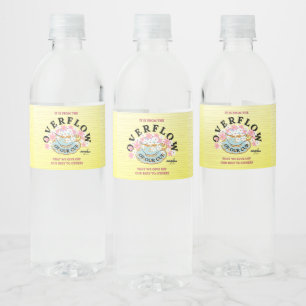 OVERFLOW Water Bottle Label by Adiela Akoo
