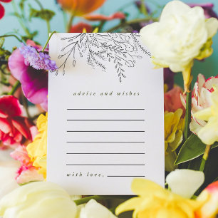 Overflowing Bouquet Advice and Wishes Card