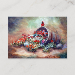 Overflowing Cardinal Art Card