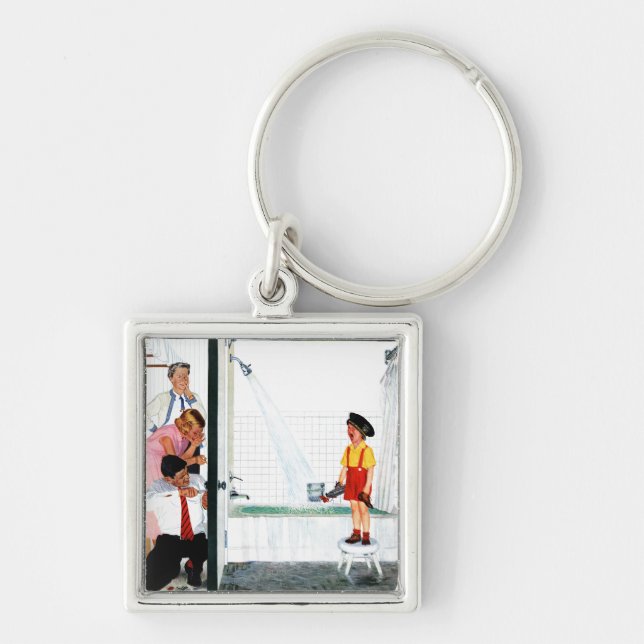 Overflowing Tub Keychain (Front)