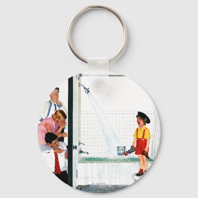 Overflowing Tub Keychain (Front)