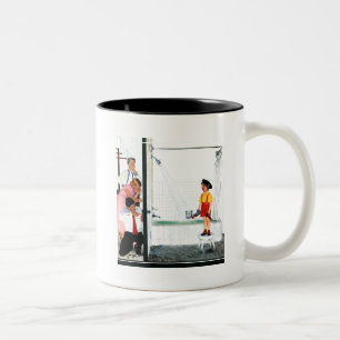 Overflowing Tub Two-Tone Coffee Mug