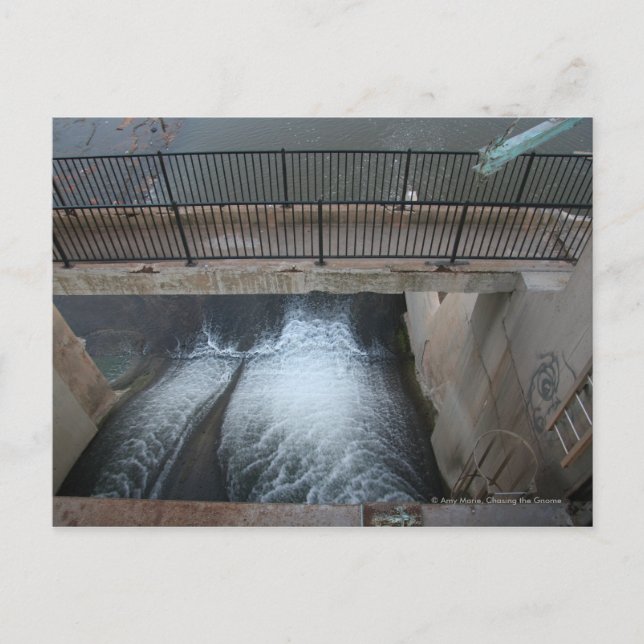 Overholser Dam Postcard (Front)