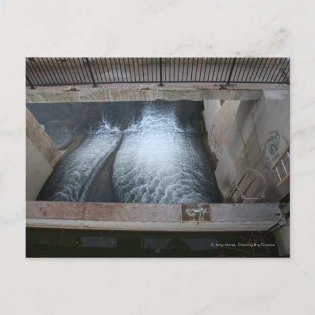 Overholser Dam Postcard (Front)