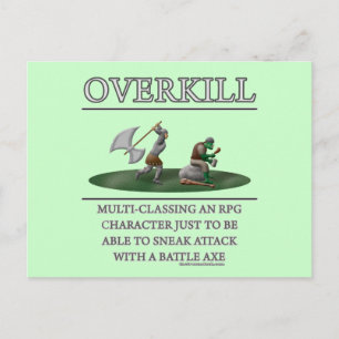 Overkill Fantasy (de)Motivator Postcard