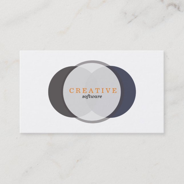 Overlap Circles Business Card (Front)