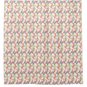 Overlapping Abstract Hearts Pattern