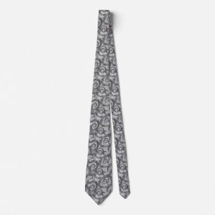 Overlapping Abstract Spirals Pattern Tie