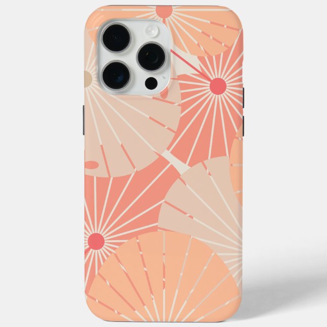 Overlapping Chinese Fans Case-Mate iPhone Case (Back)