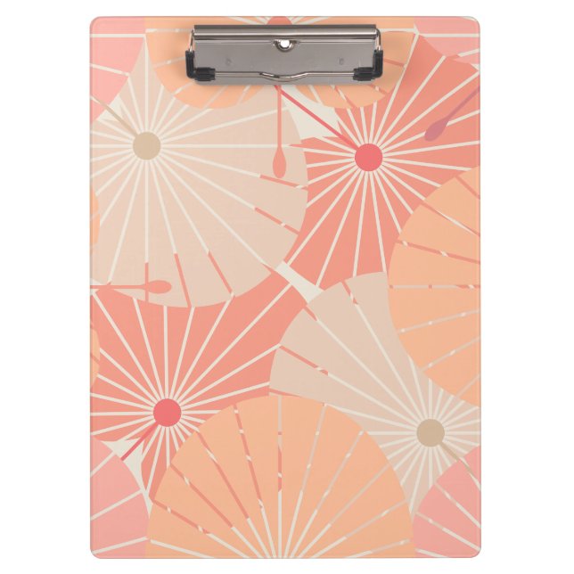 Overlapping Chinese Fans Clipboard (Front)