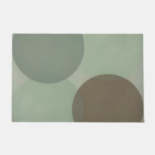 Overlapping Circles Minimalist Abstract Doormat