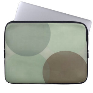 Overlapping Circles Minimalist Abstract Laptop Sleeve