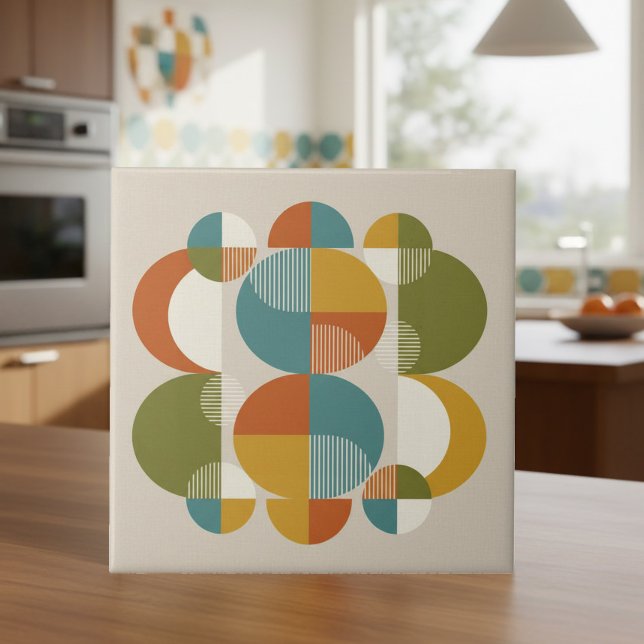 Overlapping Circles Pop Art Mid-Century #3 ID1224 Tile (Creator Uploaded)