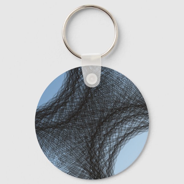 overlapping dark circles keychain (Front)