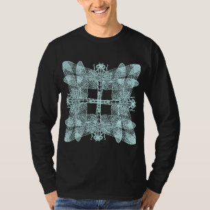 Overlapping Dragonflies Squared T-Shirt