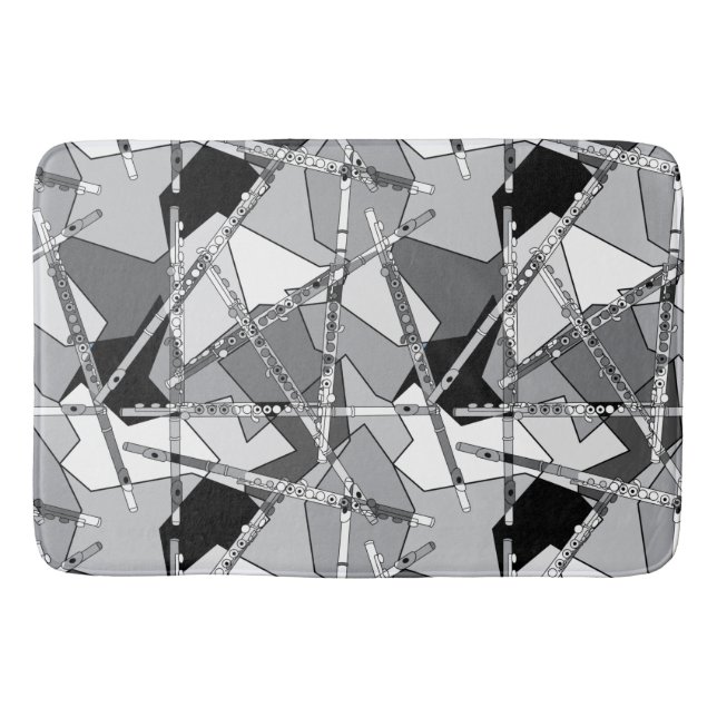 Overlapping Flutes Bath Mat (Front)