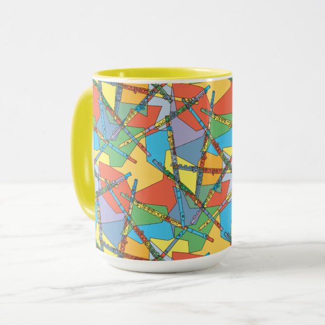 Overlapping Flutes  Mug (Front Left)