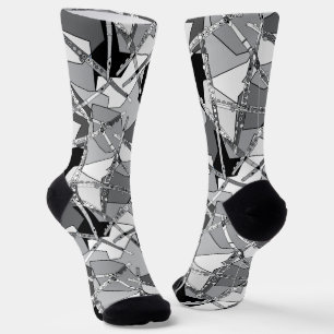 Overlapping Flutes Socks