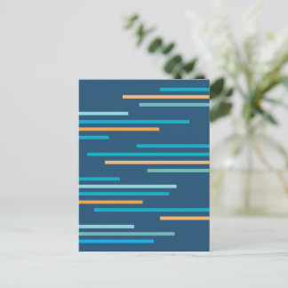 Overlapping Lines Abstract Design Postcard