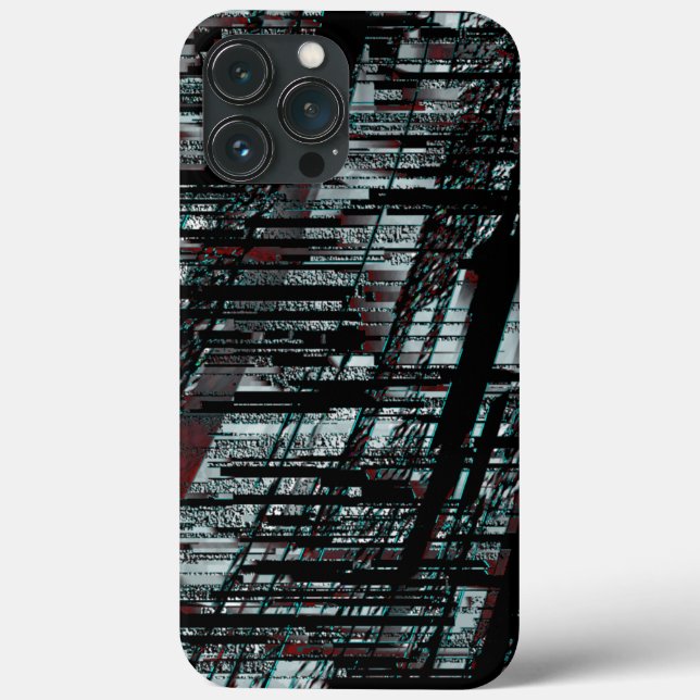 Overlapping narrow, linear cutouts intersecting on Case-Mate iPhone case (Back)